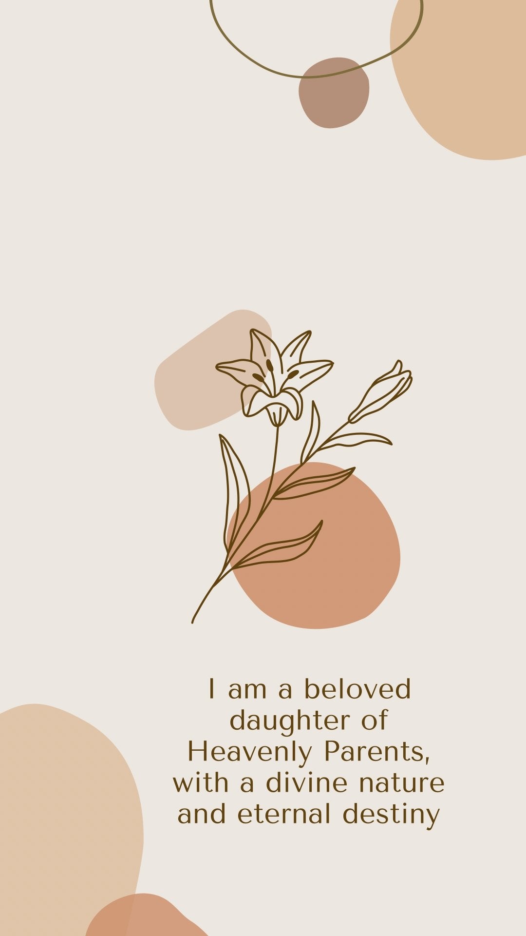 Beloved Daughter of Heavenly Parents Phone Wallpaper - Bee The Light