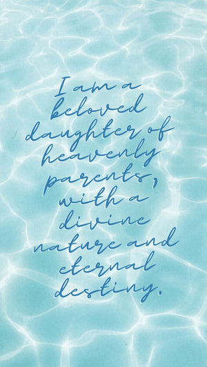 Beloved Daughter of Heavenly Parents Phone Wallpaper - Bee The Light
