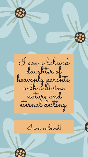 Beloved Daughter of Heavenly Parents Phone Wallpaper - Bee The Light