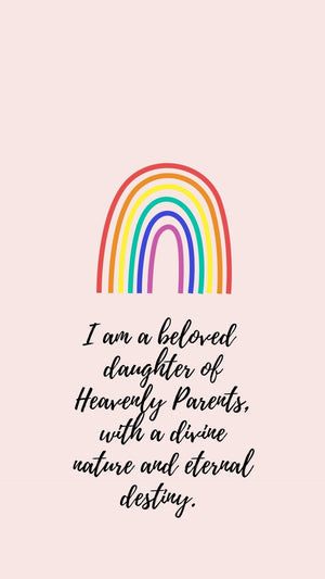 Beloved Daughter of Heavenly Parents Phone Wallpaper - Bee The Light