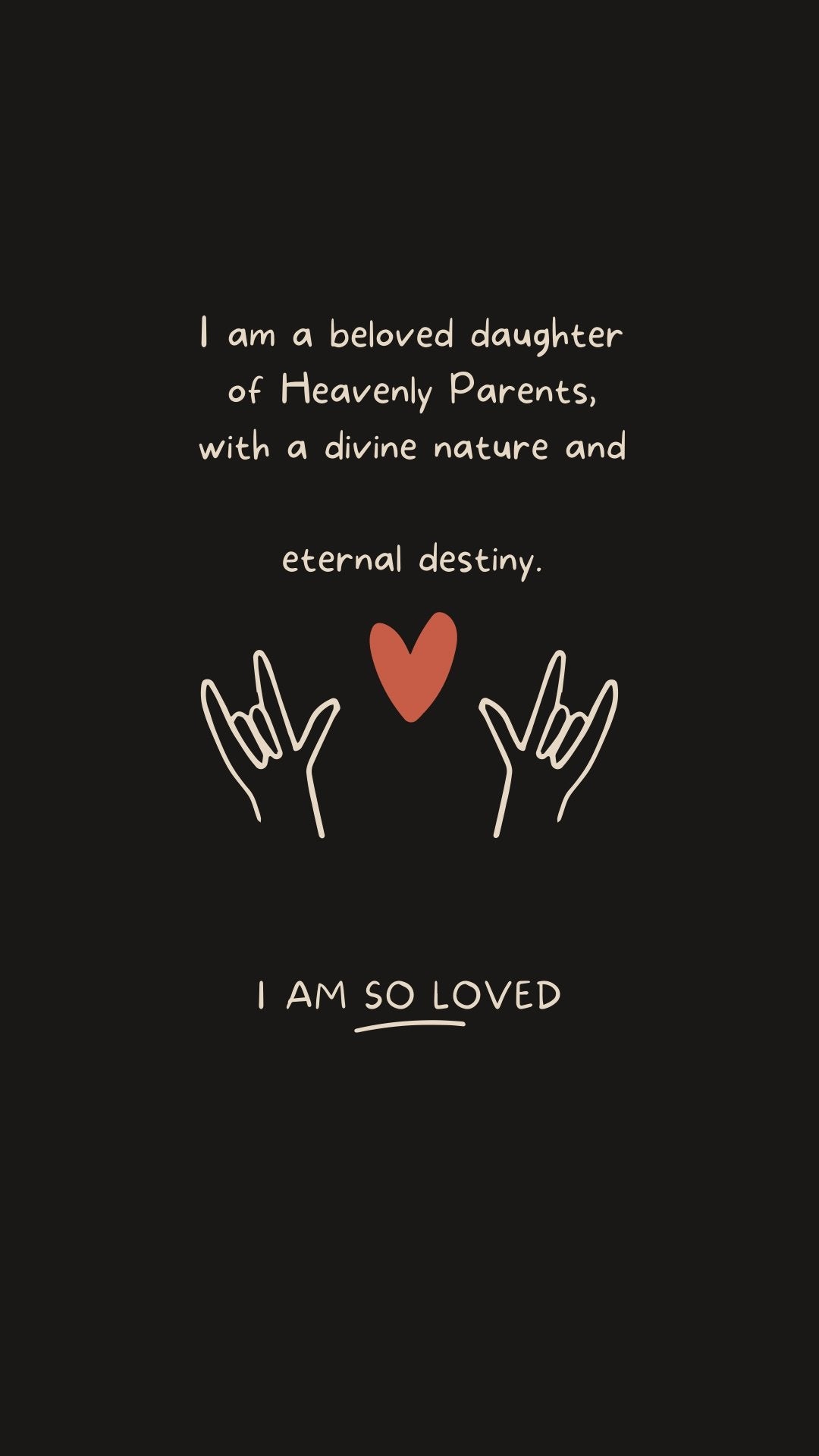 Beloved Daughter of Heavenly Parents Phone Wallpaper - Bee The Light