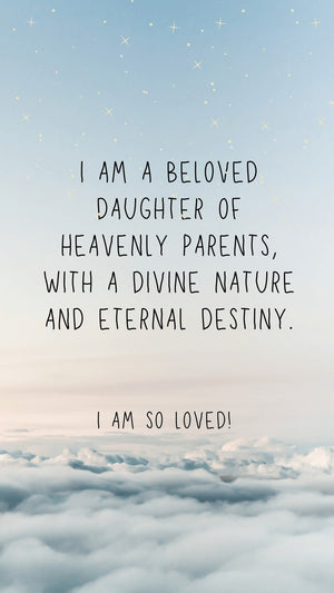 Beloved Daughter of Heavenly Parents Phone Wallpaper - Bee The Light