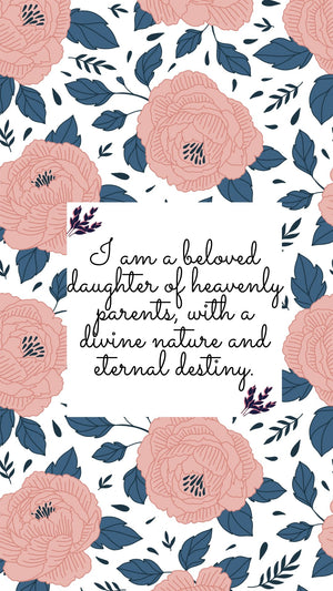 Beloved Daughter of Heavenly Parents Phone Wallpaper - Bee The Light