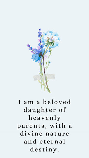 Beloved Daughter of Heavenly Parents Phone Wallpaper - Bee The Light