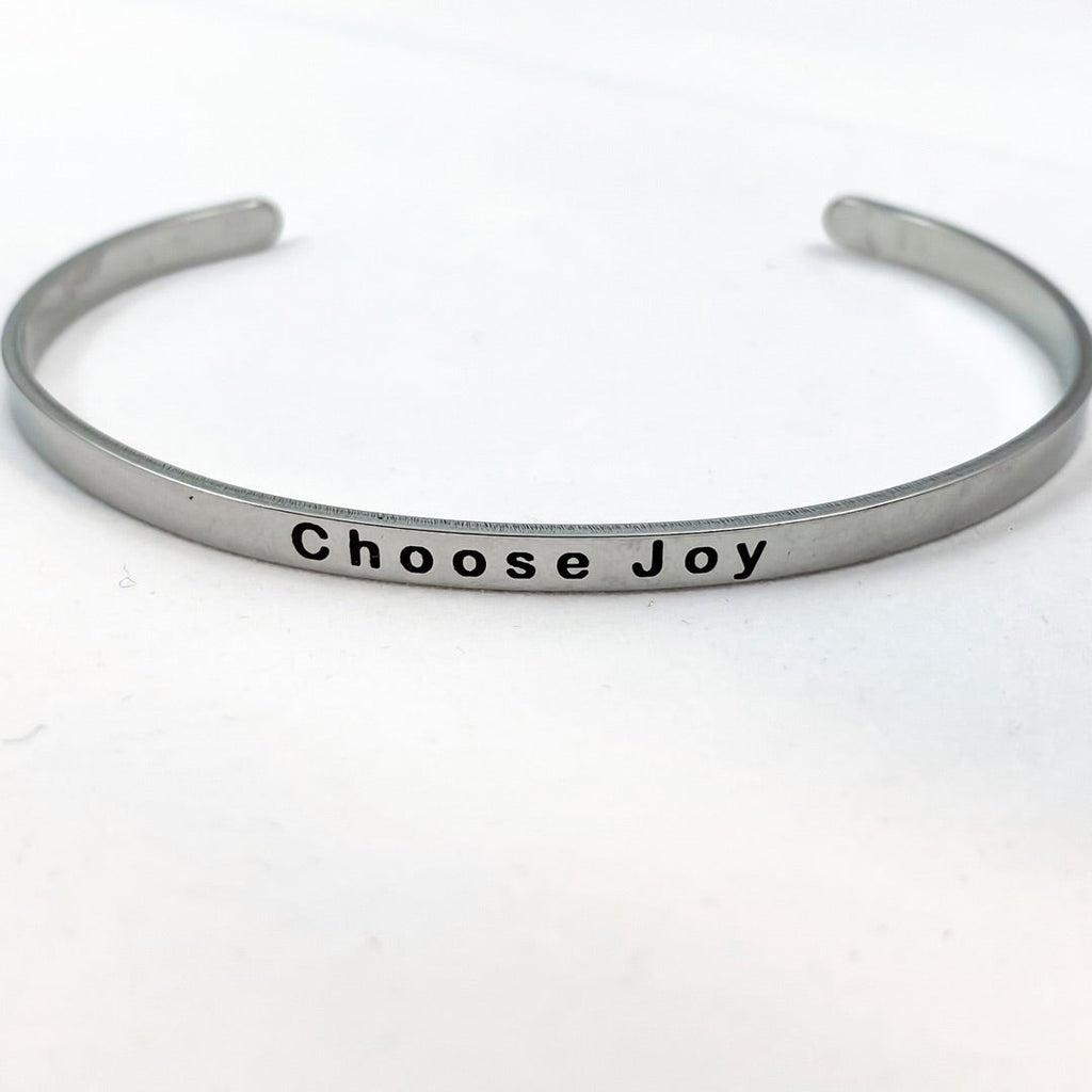 “Choose Joy” Cuff Bracelet - Bee The Light