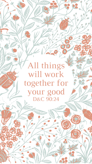 FREE Phone Wallpaper - All things shall work together for your good - Bee The Light