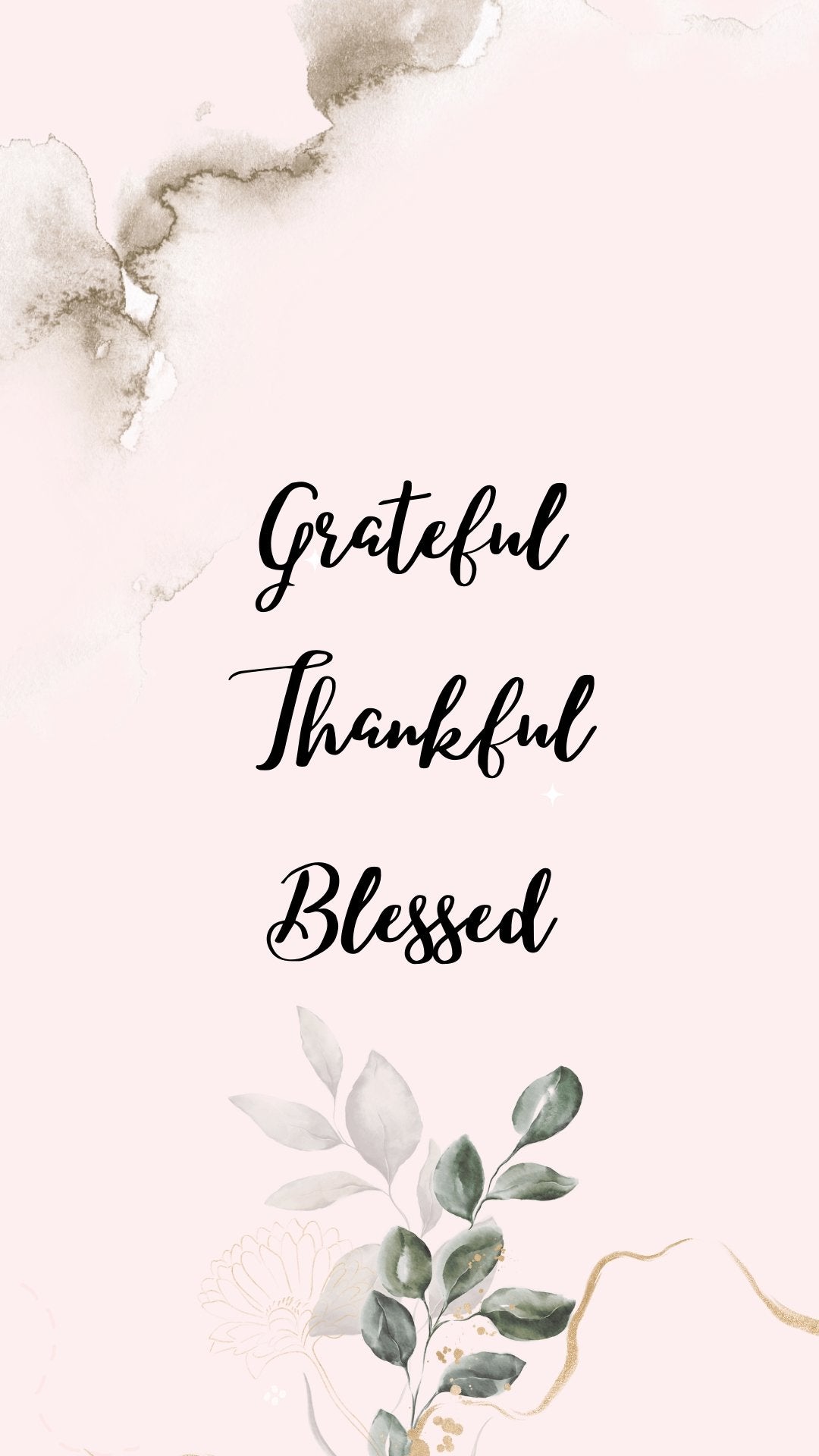 Thankful Grateful Blessed Wallpaper  Amber Housley