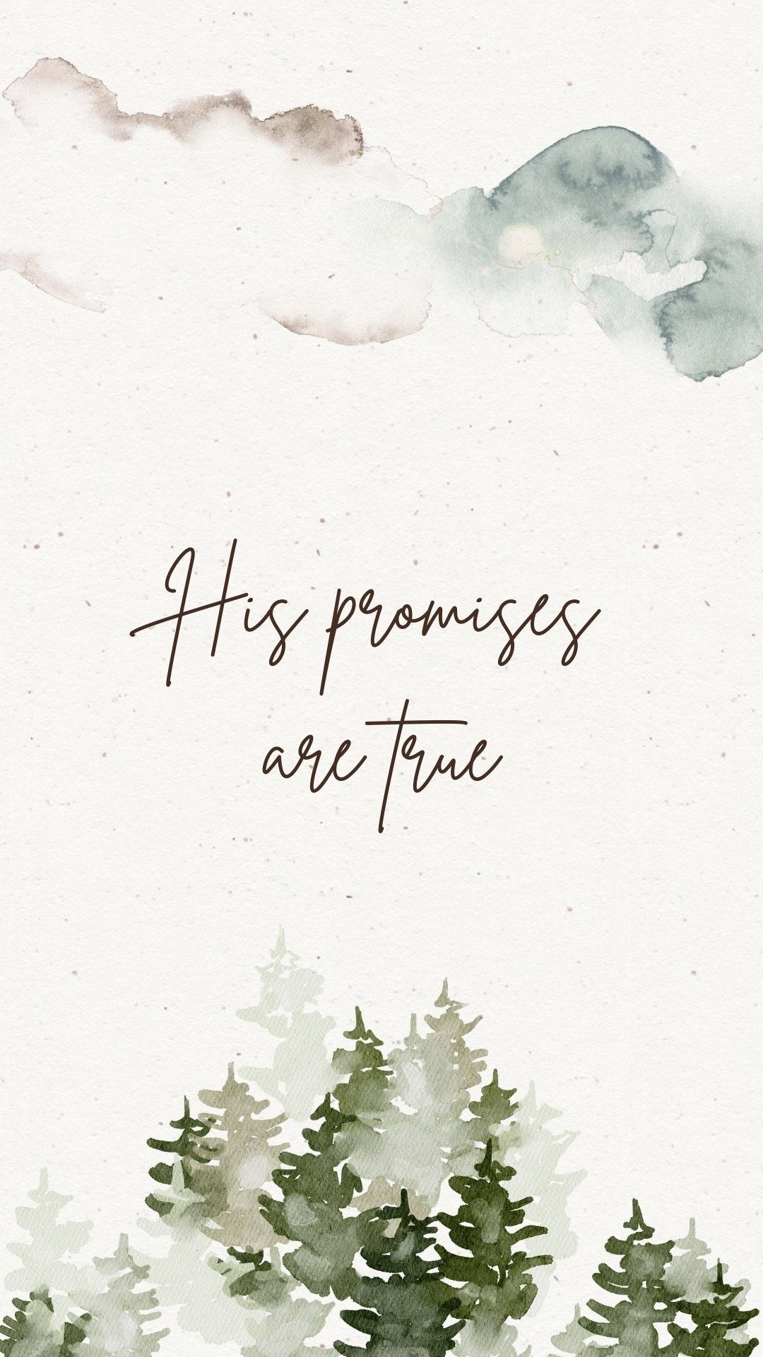 “His Promises Are True” Phone Wallpapers - Bee The Light