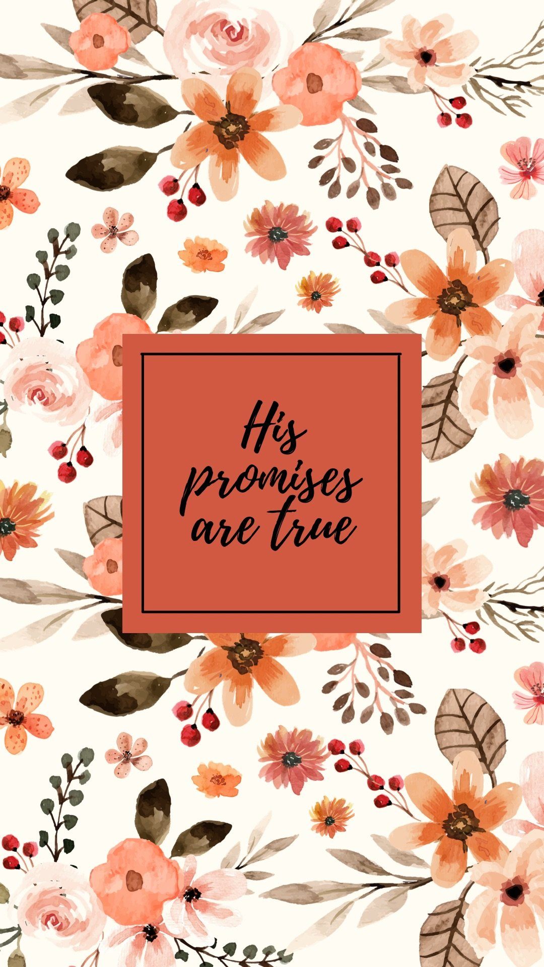 “His Promises Are True” Phone Wallpapers - Bee The Light
