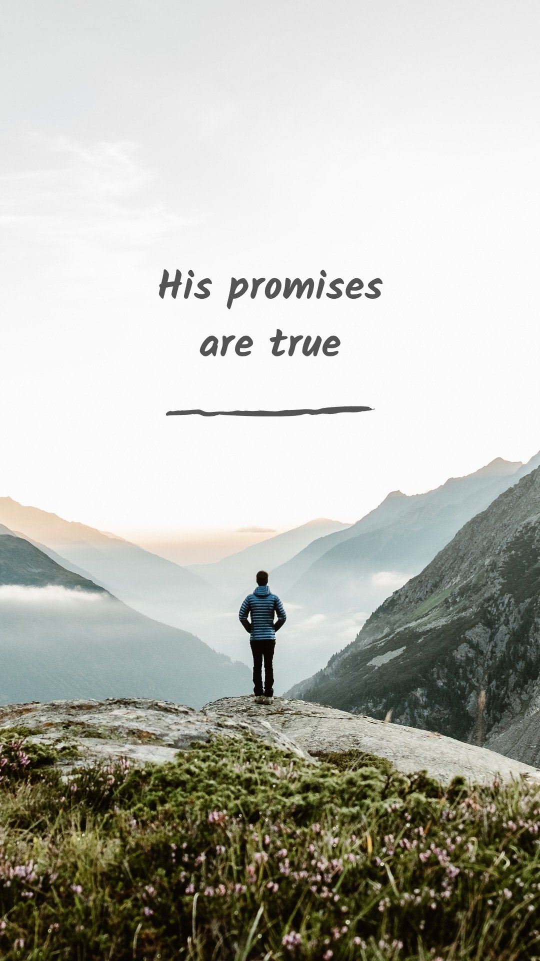 “His Promises Are True” Phone Wallpapers - Bee The Light