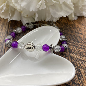 Hope bracelet - You choose size and colors! - Bee The Light