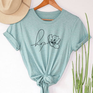 Hope Flower T-Shirt - Bee The Light