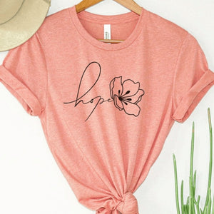 Hope Flower T-Shirt - Bee The Light