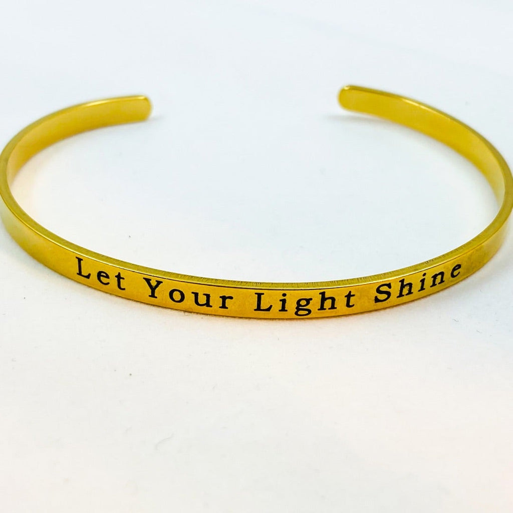 Let Your Light Shine Cuff Bracelet - Bee The Light