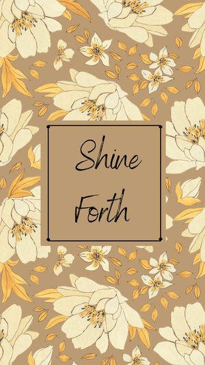 Shine Forth Phone Wallpapers Bee The Light Beige Floral 