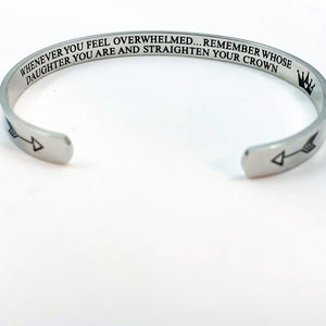 Whenever You Feel Overwhelmed….. Cuff Bracelet - Bee The Light
