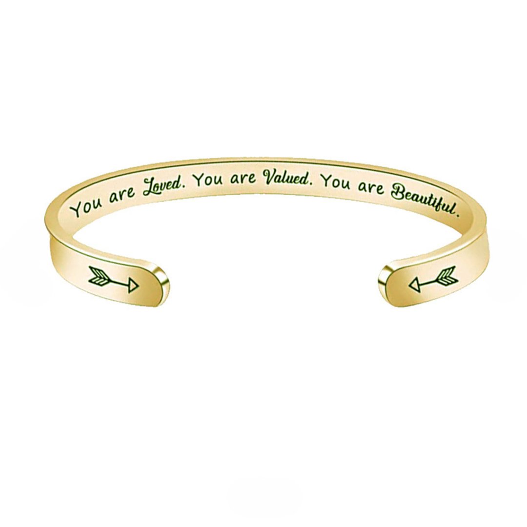 You Are Loved Cuff Bracelet (2 colors) - Bee The Light