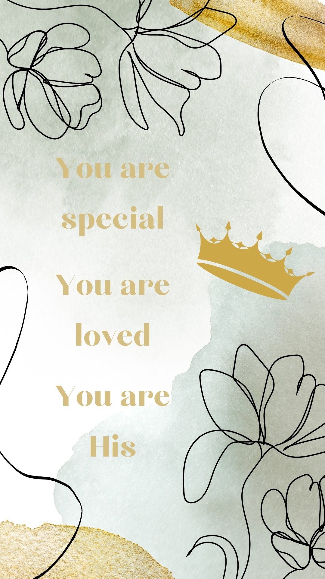 You are special! You are loved! You are His! Phone wallpapers - Bee The Light