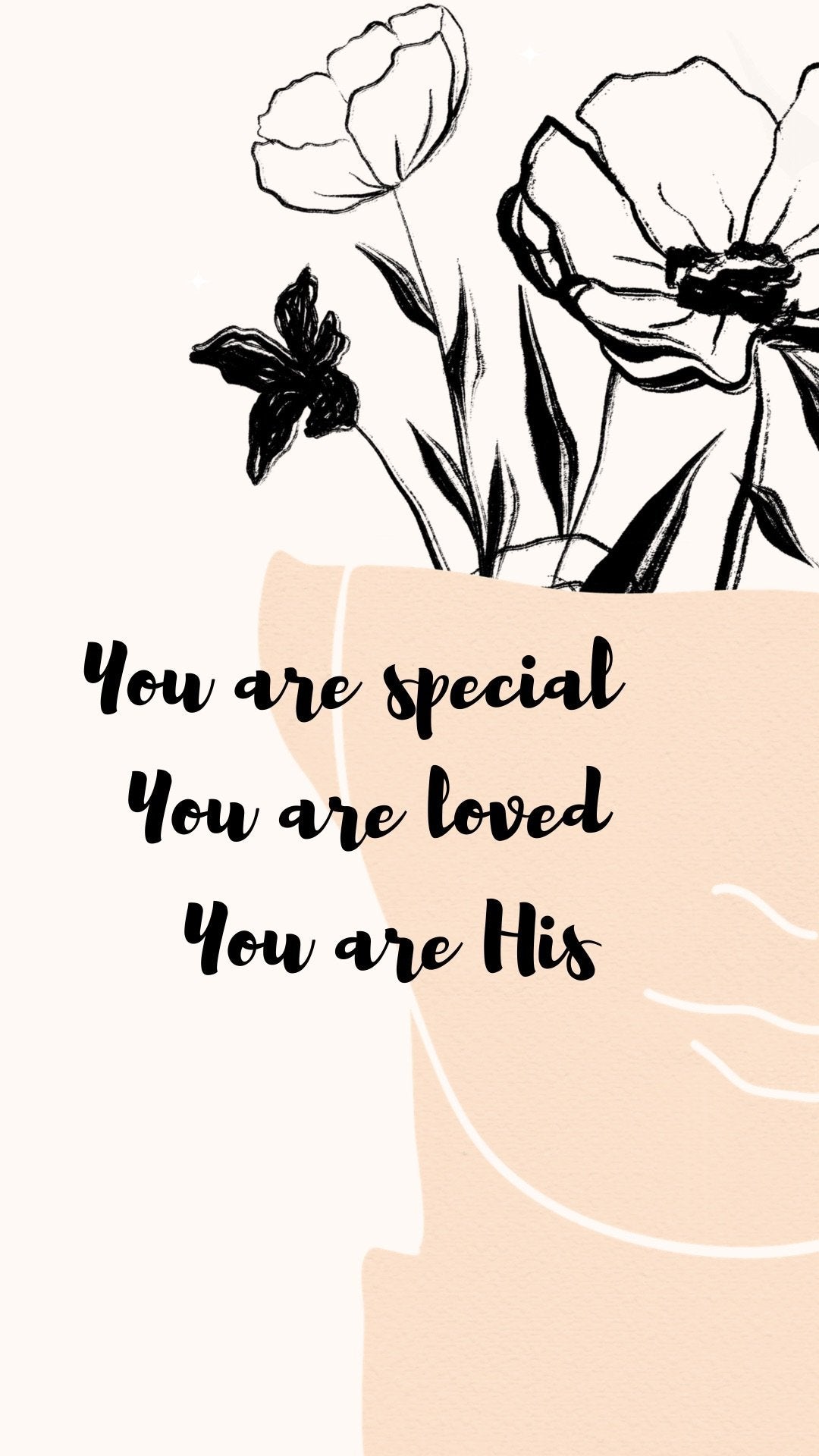 You are special! You are loved! You are His! Phone wallpapers - Bee The Light